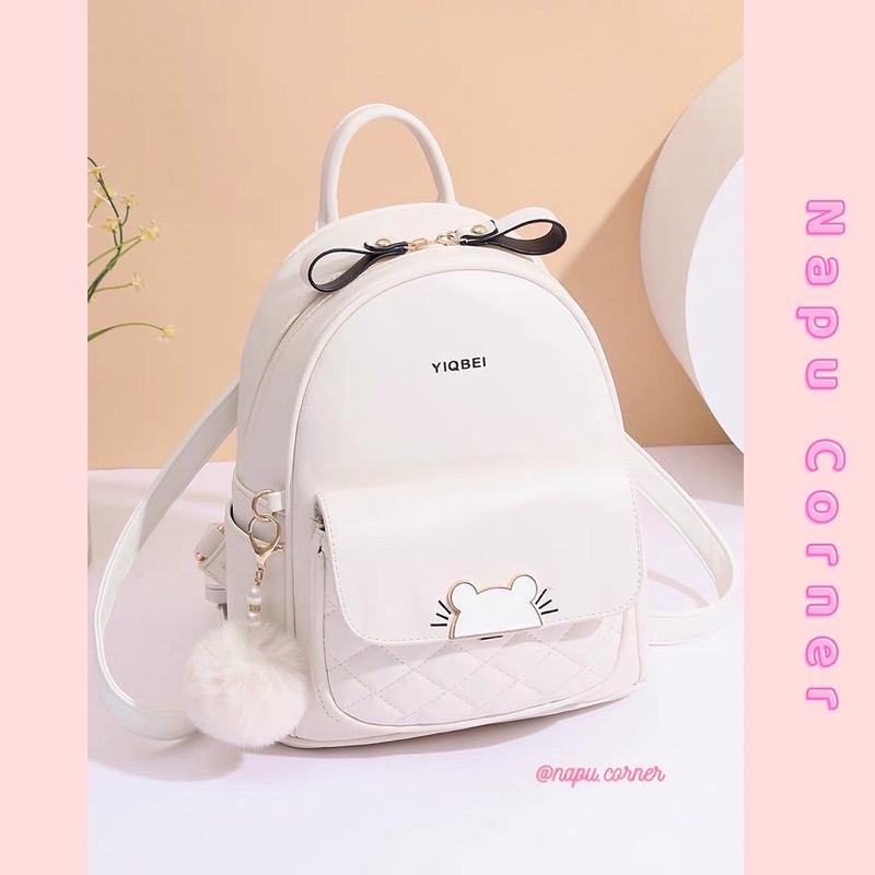[ COMBO BALO MIAO DA PU CHỐNG THẤM + MÓC KHOÁ MINI, CỘT TÓC, PIN CÀI,... ]