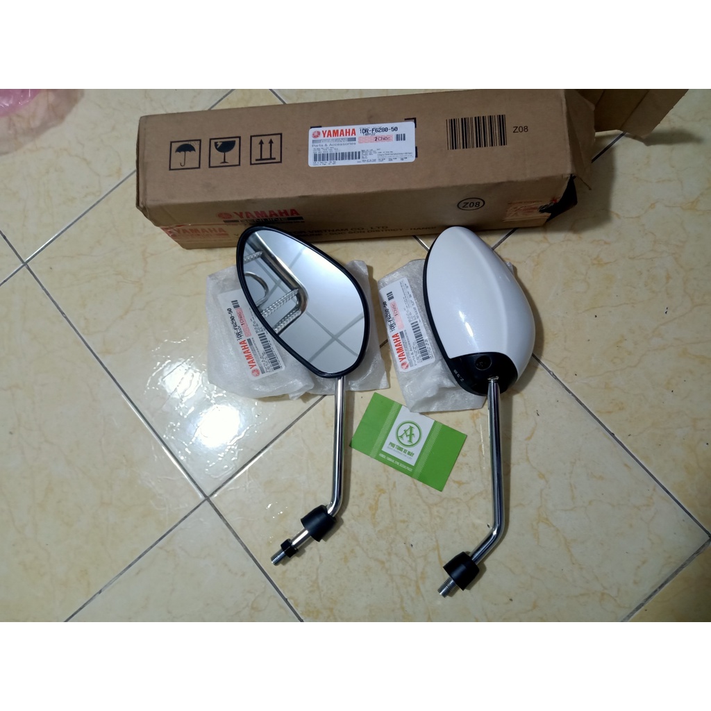1 Cặp Kính chiếu hậu gương Yamaha Nozza Grande chính hãng Trắng