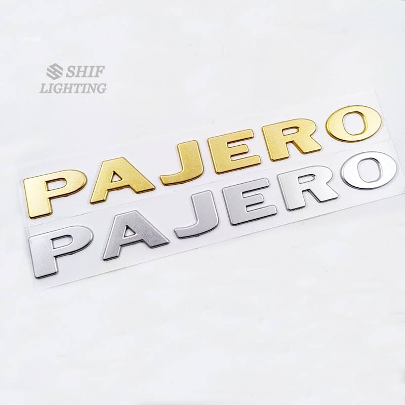 Hình dán chữ Pajero Sport trang trí xe hơi độc đáo