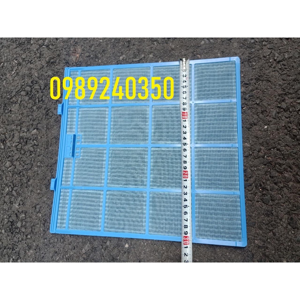 Bộ 2 Tấm Lưới lọc điều hòa máy lạnh Panasonic màu xanh kích cỡ 30,5 x 32 cm mới chính hãng