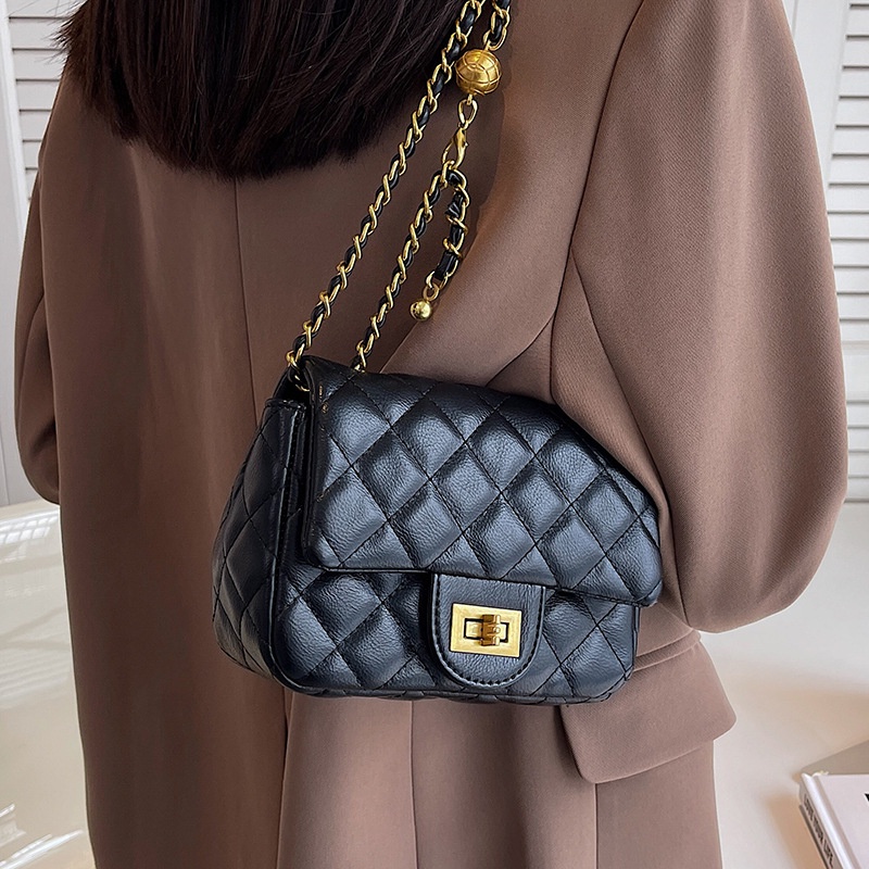 Fanli Túi Da Đeo Chéo Hình Vuông Nhỏ Thêu Đường Chỉ Có Thể Nổi Bật Thời Trang Cho Nữ