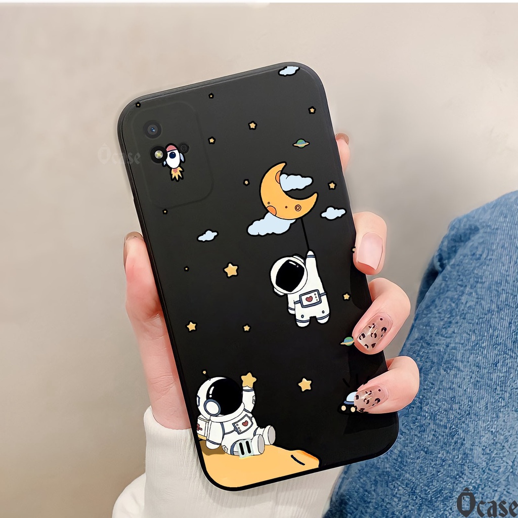 Ốp lưng Realme Narzo 50i in hình Nasa vũ trụ cạnh viền vuông có bảo vệ camera