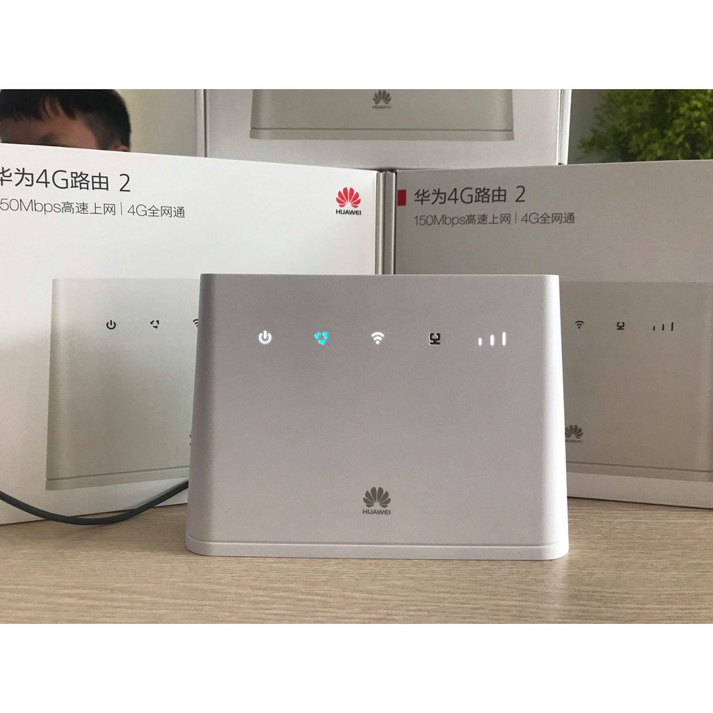 Bộ phát wifi 3G/4G Huawei B311 tốc độ cao, 32 user, có cổng LAN (đã bao gồm ăngten) (dùng cho xe khách, xe du lịch...)