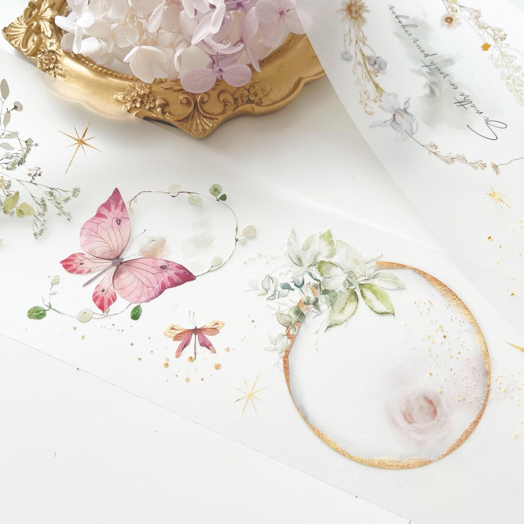 Chiết lẻ chu kỳ 165cm cuộn Floral Moon by Journal Pages