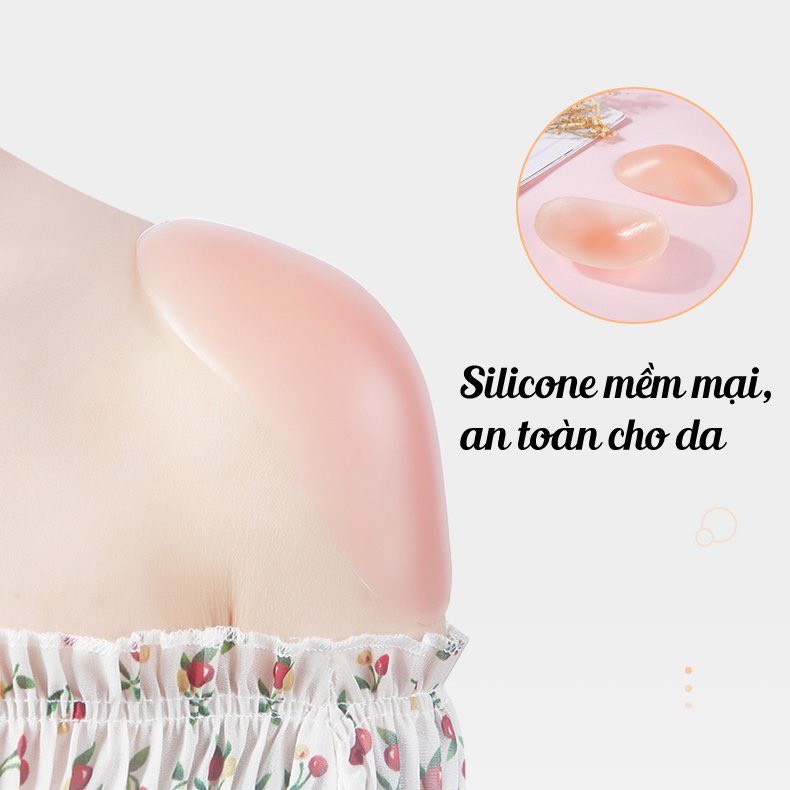 Bộ 2 miếng độn vai bằng silicon thoáng mát YUKI STORE 666