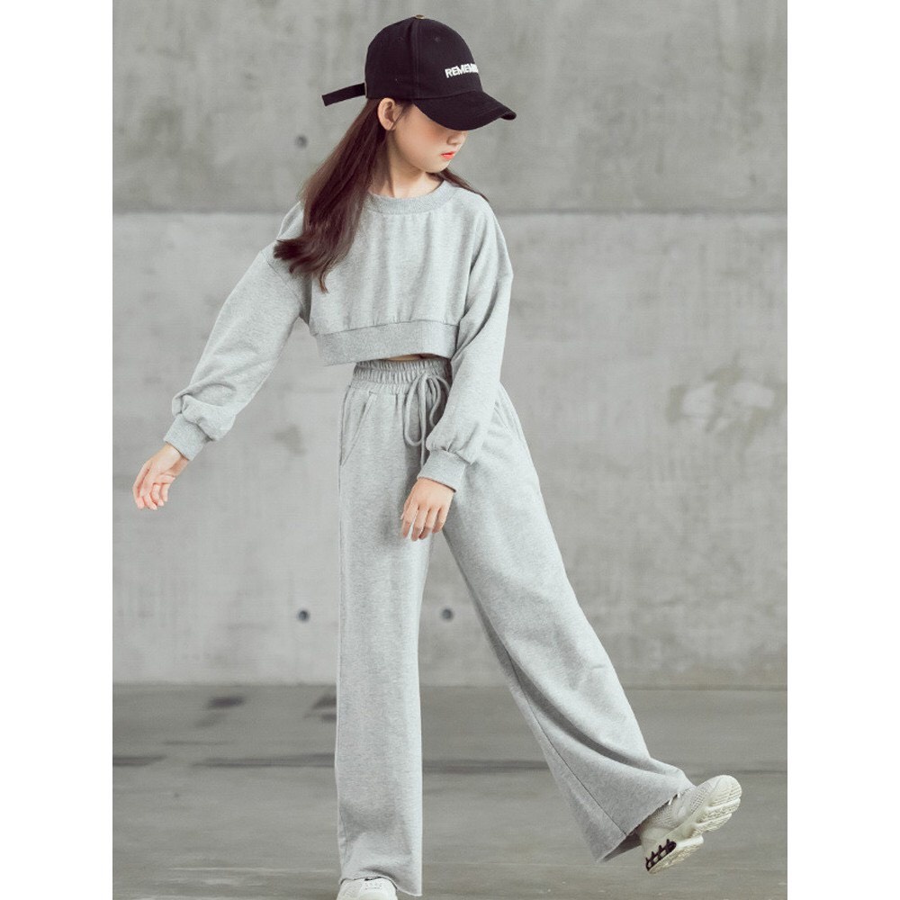 Bộ Quần Áo Nỉ Phong cách Hàn Quốc Thu Đông Dài Tay Cho Bé Gái Từ 15 Đến 40 Kg Ken Store