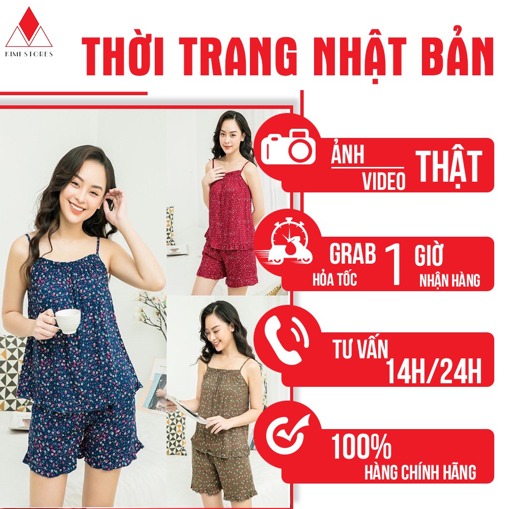 Bộ Hè Nữ Mặc Nhà 2 Dây Chất Lanh CARDINA Siêu Thoáng Mát [LN1]