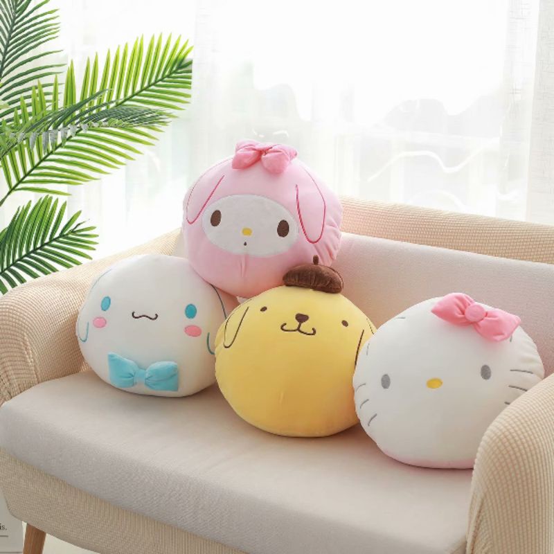 Thú nhồi bông dạng mochi Sanrio cinnamoroll my melody pompompurin hellokitty siêu to thích hợp decor phòng