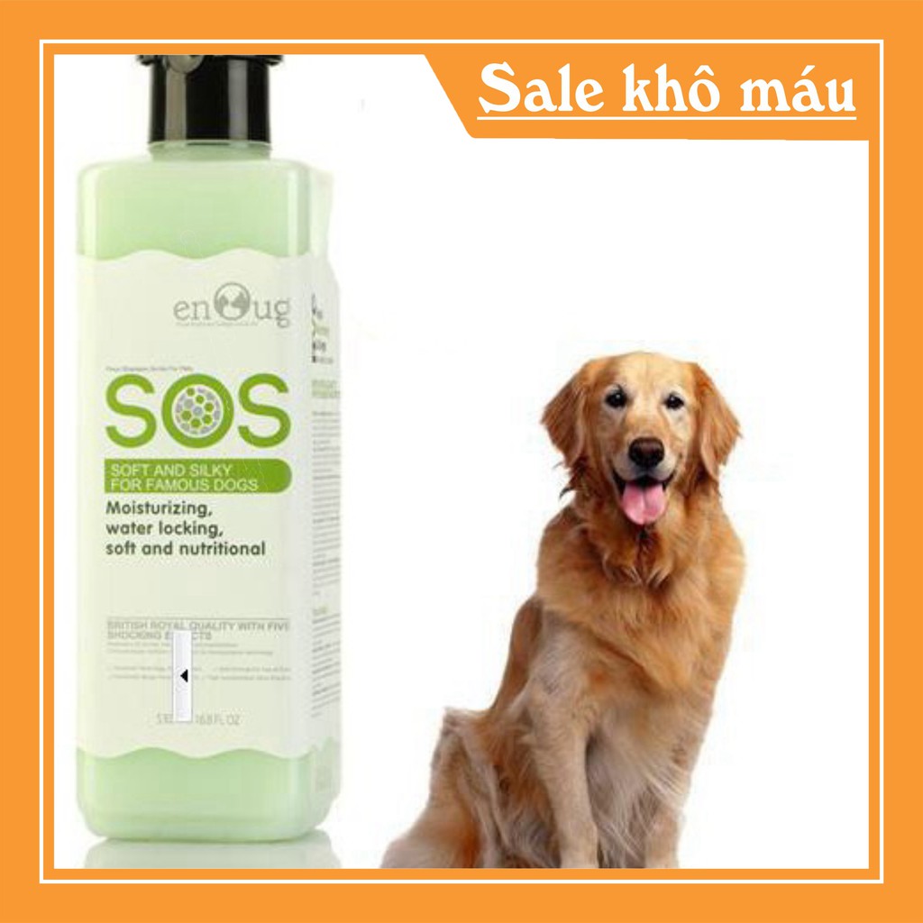 Sữa tắm chó mèo Sos màu xanh lá , giúp dưỡng da và lông