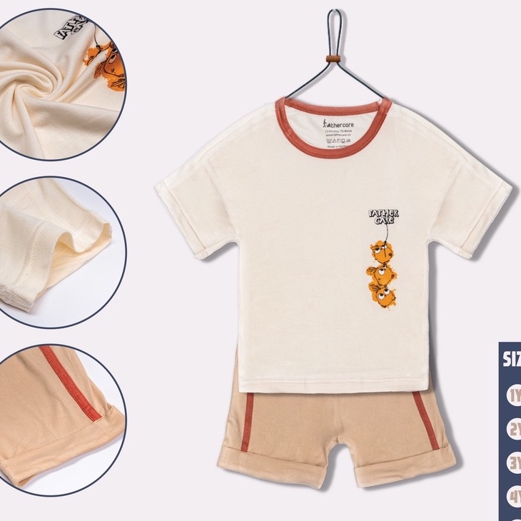 Bộ Quần áo trẻ em FatherCare Cổ tròn Bé Trai CT4 - FC617