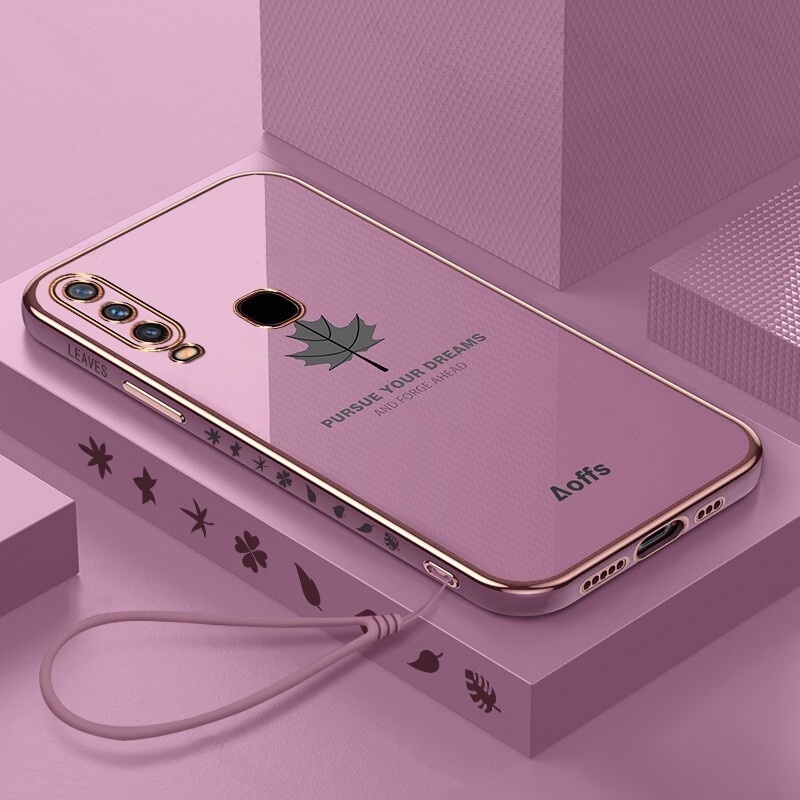 Ốp Điện Thoại In Họa Tiết Lá Phong Sang Trọng Cho Vivo Y12S Y20 Y20i Y20S Y15A Y15S Y11 Y12 Y17 Y21S Y33S Y85 Y93 Y95 Y19 Y50 Y20i