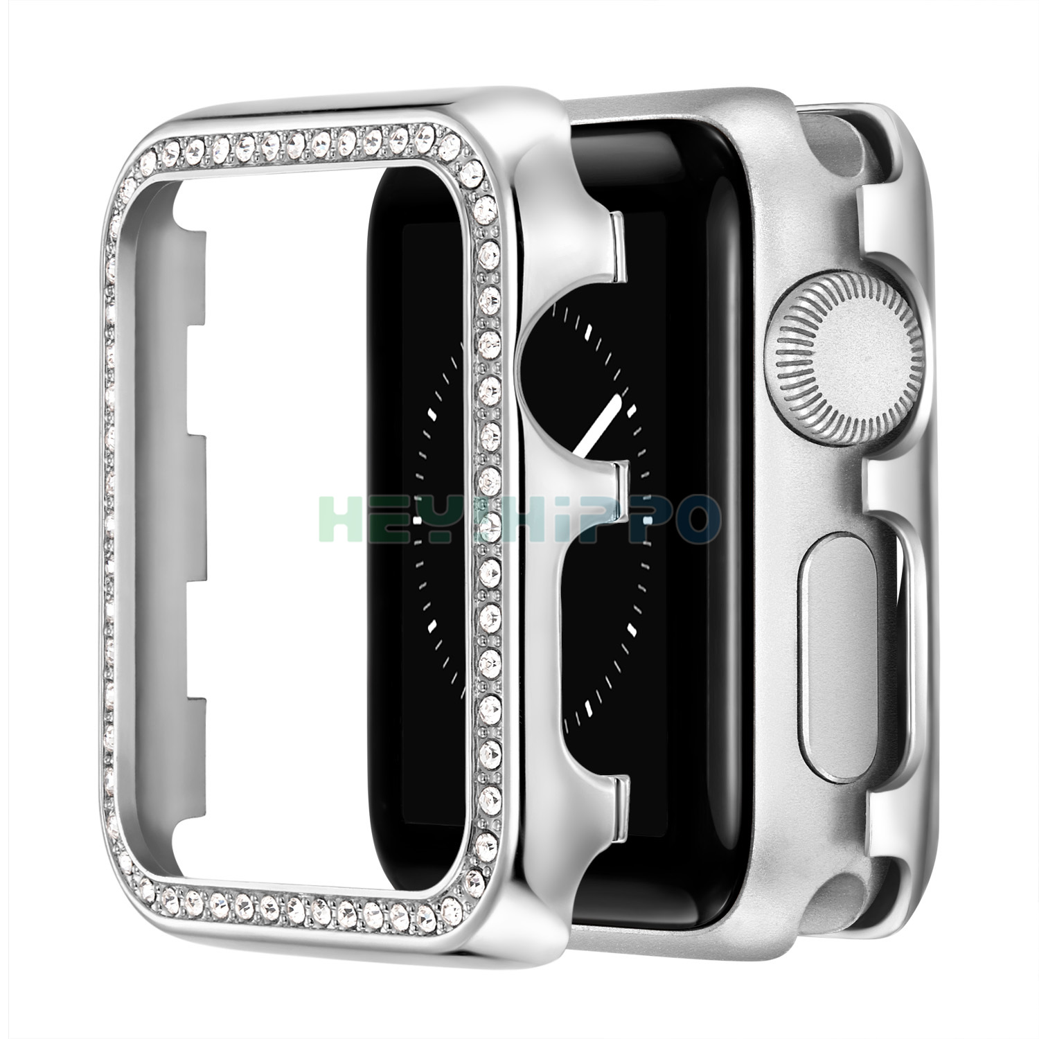 Ốp Lưng Kim Loại Cho Đồng Hồ Apple Watch 6 Se 5 4 3 2 1 38mm 42mm 40mm 44mm Kèm Dây Đeo