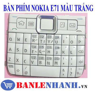 [HÀNG SIÊU CHẤT,GIÁ SẬP SÀN] BÀN PHÍM NOKIA E71 MÀU TRẮNG