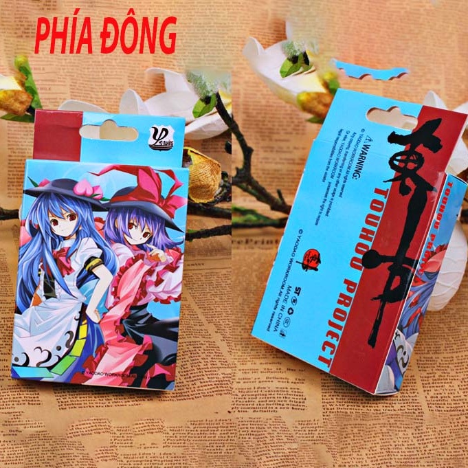 Bộ Bài Tây 54 lá CÔNG CHÚA PHÍA ĐÔNG tohou project 54 ảnh khác nhau thủy thủ mặt trăng anime chibi xinh xắn