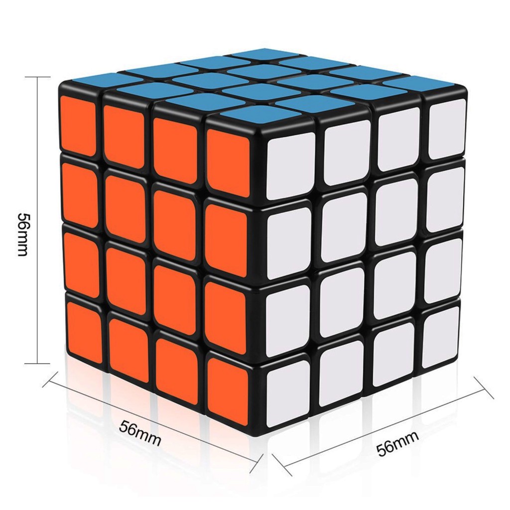 Rubik 4 Tầng QiYi 3046 Hàng Cao Cấp Xoay Cực trơn, Cực Mượt - Rubic 4x4x4 Viền Đen