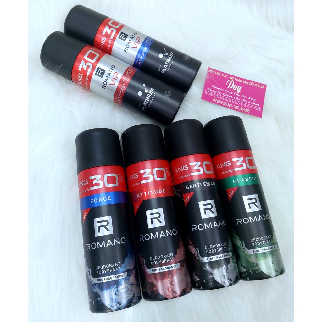 Romano - Xịt khử mùi Hương nước hoa 195ml