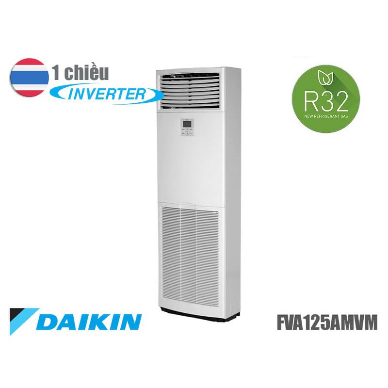 Máy Lạnh Tủ Đứng Đặt Sàn Daikin Inverter - R32 - Không Dây Một Chiều Lạnh Loại Sky Air FVA125AMVM/RZF125CYM+BRC4C66