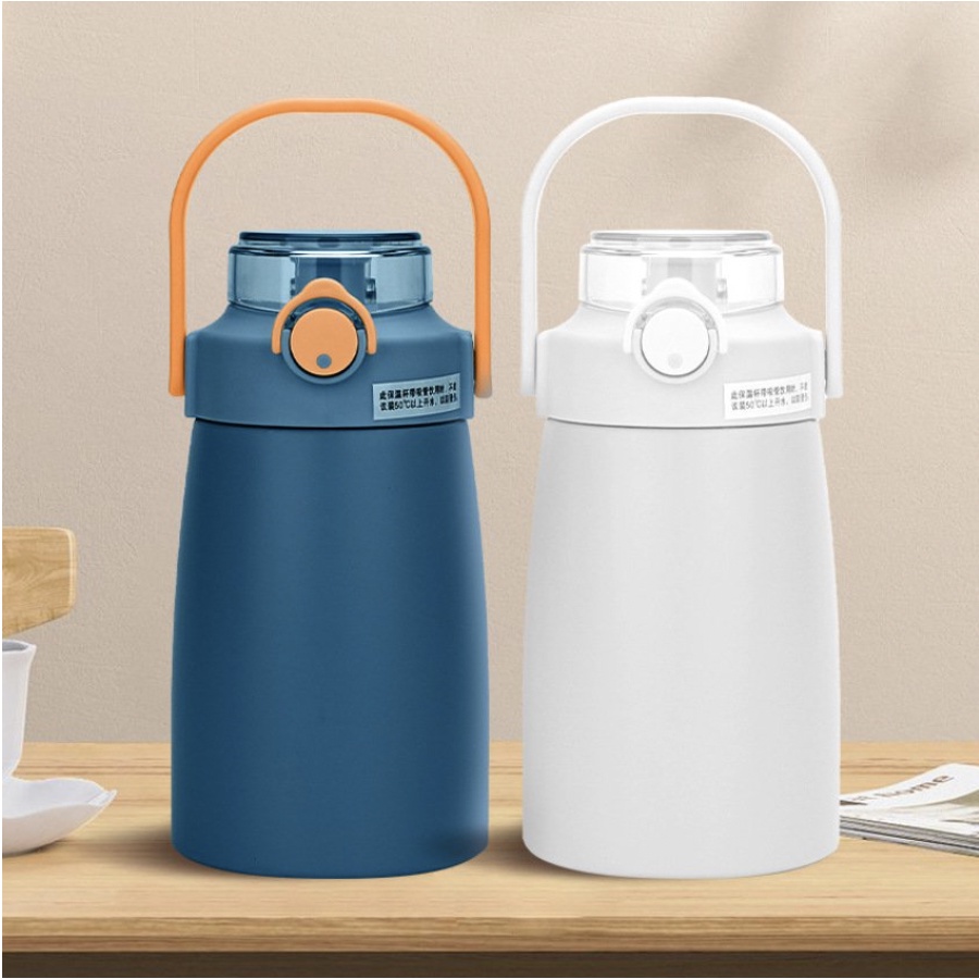 Bình Nước Giữ Nhiệt Cao Cấp Inox 304 800ml - Tặng Kèm Sticker Dễ Thương