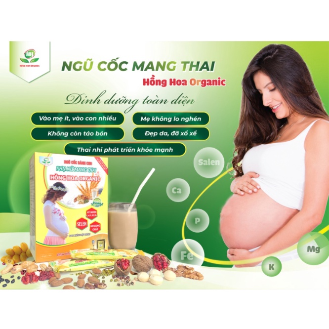 Ngũ Cốc Mẹ Bầu - Hộp 45 Gói 810g- Ngũ Cốc bổ dưỡng Cho Mẹ Mang Thai