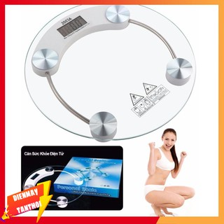 Cân Điện Tử Sức Khoẻ mặt kính - trong suốt