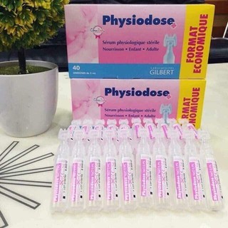 DATE MỚI - Nước muối kháng viêm Physiodose của Pháp (tép hồng)