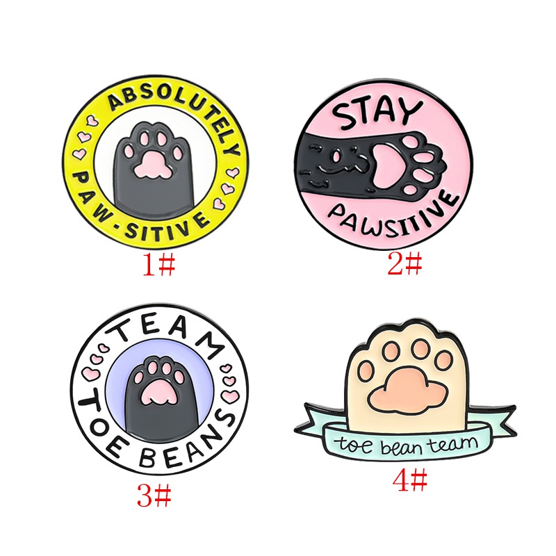 Ghim Cài Áo Hình Chân Mèo Dễ Thương