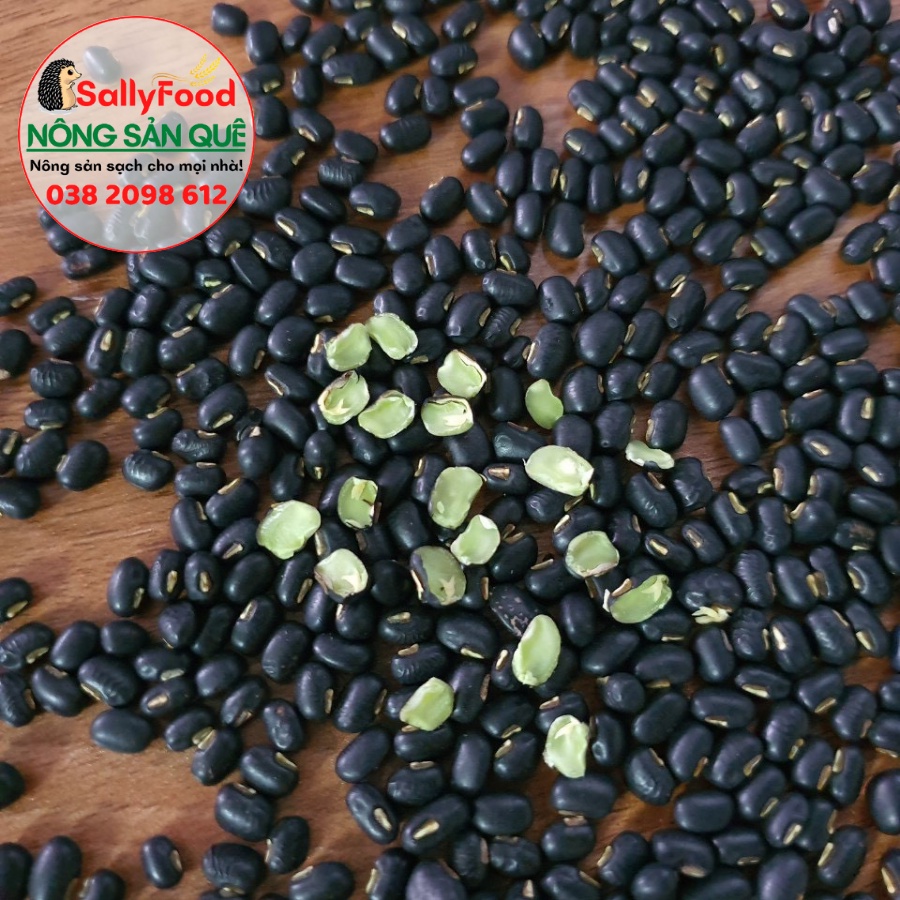 Đậu Đen Xanh Lòng Hữu Cơ SallyFood 1kg Đỗ Đen Xanh Lòng Sạch Không Chất Bảo Quản Giống Thuần Chủng - Shop Nông Sản Quê