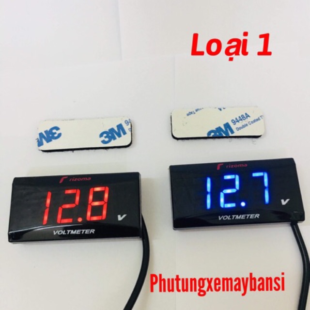 Đồng Hồ Đo Vol Ắc Quy Và Time Chống Nước 2in1