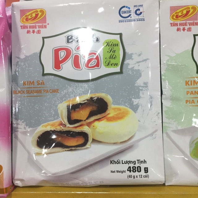 Bánh pía kim sa mè đen