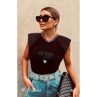 M-H Store - Áo độn vai phối thời trang Guess