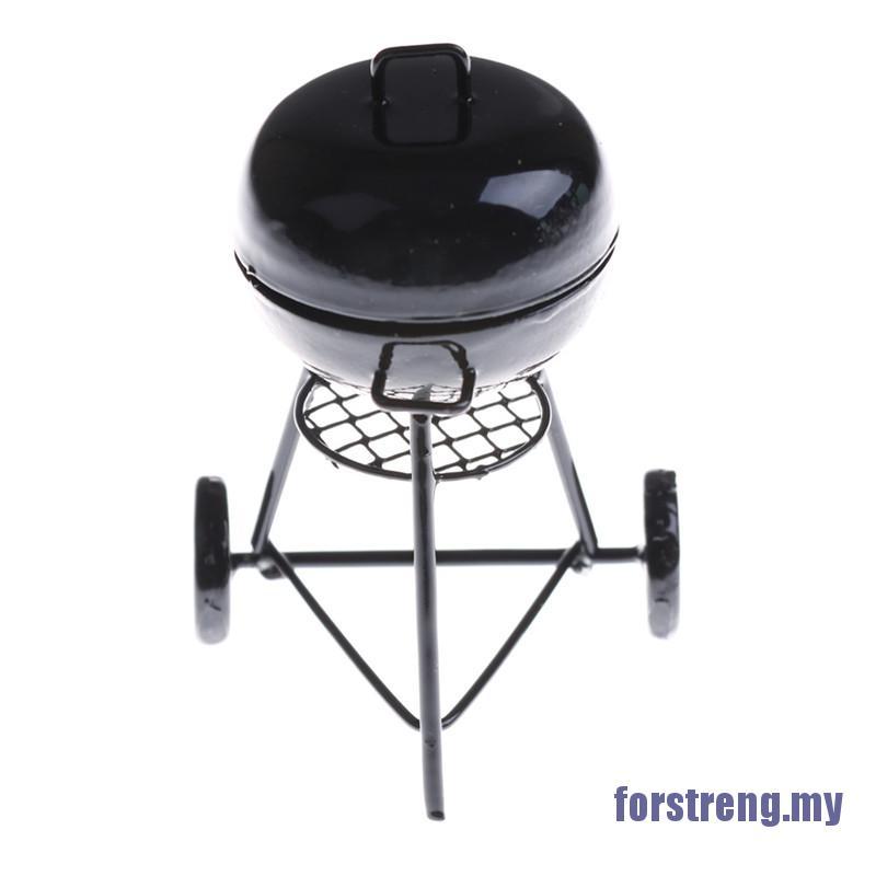 Lò Nướng Bbq Màu Đen Tỉ Lệ 1: 12 Trang Trí Nhà Búp Bê