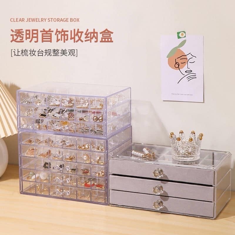 Khay đựng Đá 3 tầng khay đựng dụng cụ phụ kiện, khay mika 3 tầng - manh219