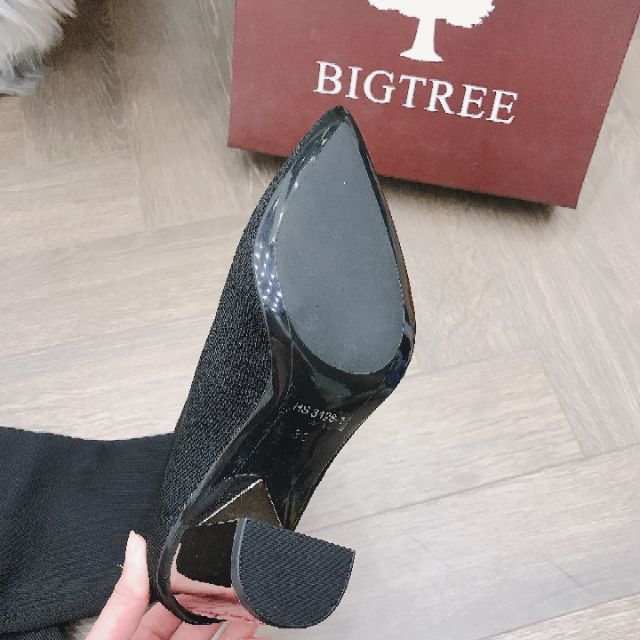Bốt đùi chất len gót tráng gương cao cấp (9cm)-chính hãng bigtree, hàng có sẵn kèm ảnh thật | BigBuy360 - bigbuy360.vn