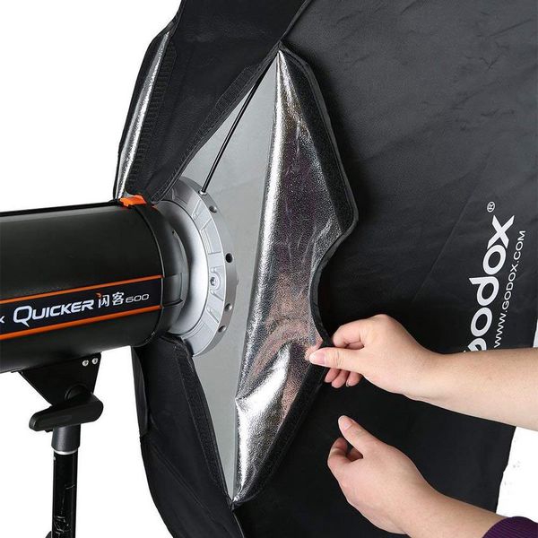 Softbox Godox lưới tổ ong kính thước 35x160cm ngàm Bowens