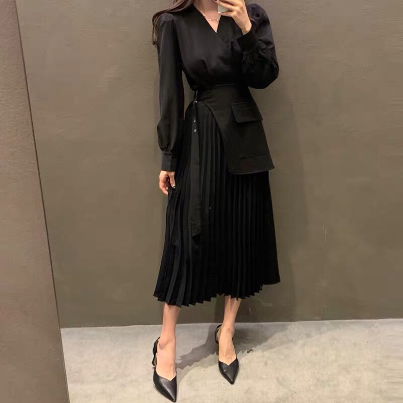 Váy vest xếp li siêu sang chảnh