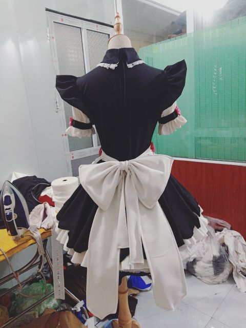 Trang phục hầu gái phối màu cosplay nekopara