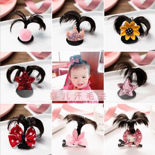 Kẹp tóc giả cây dừa cho bé iu