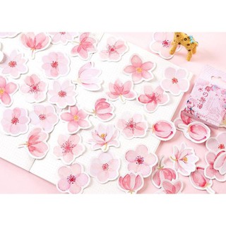 Bộ 46 Sticker Hoa Hàn Quốc dán trang trí E38