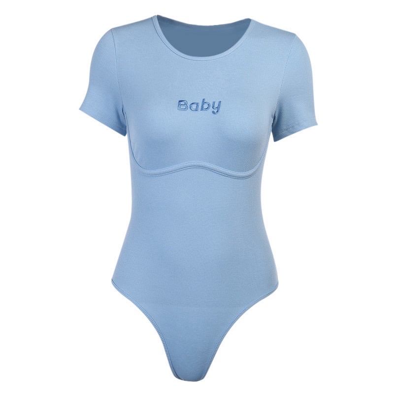 [Pass] Bodysuit chữ thêu Baby viền ngực | BigBuy360 - bigbuy360.vn