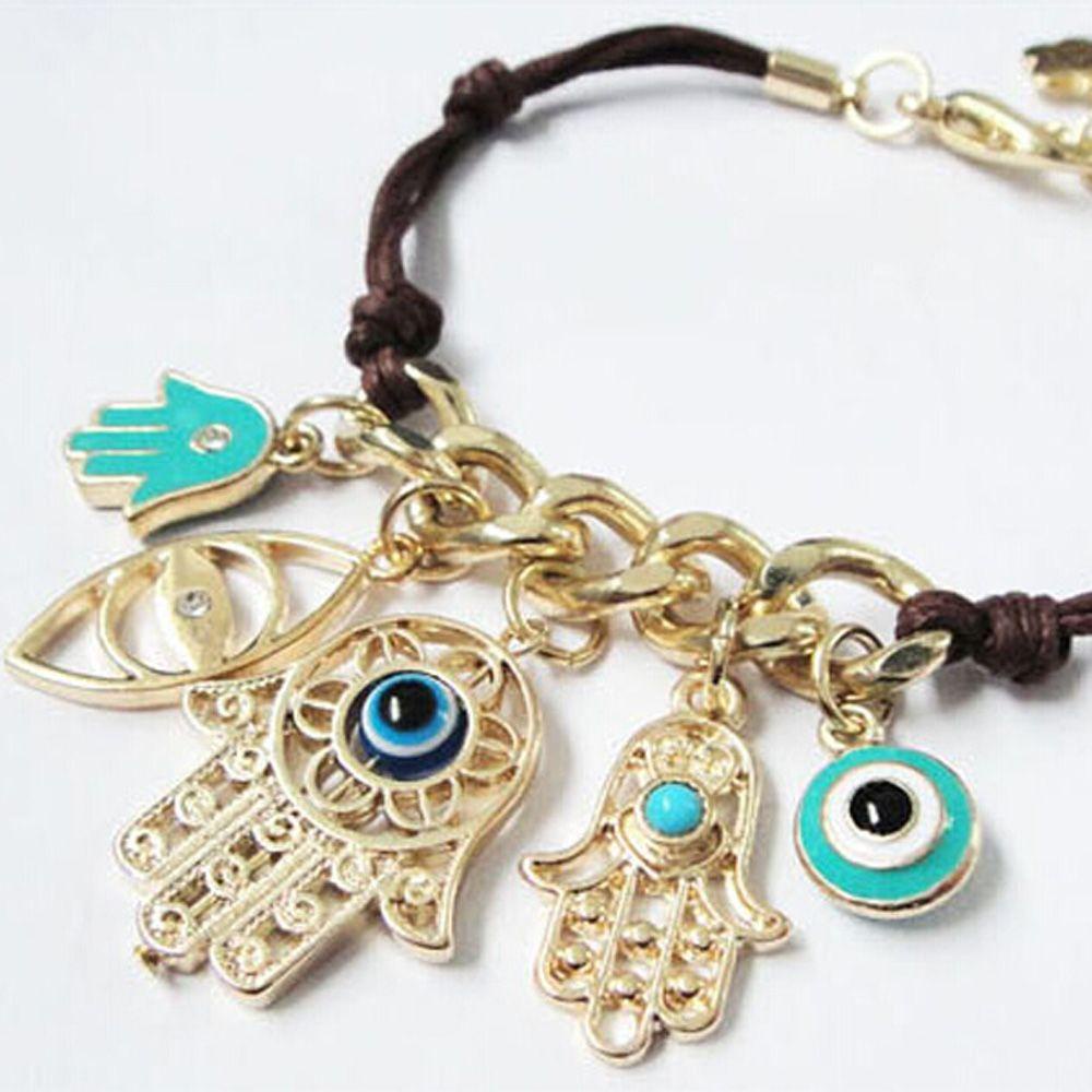 Vòng Tay Dây Đan Fatima Hamsa