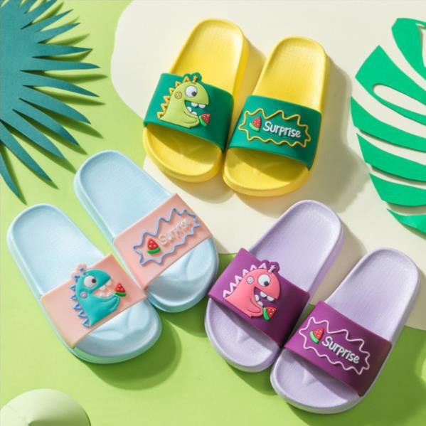 MVB0901 Dép nhựa dẻo mẹ và bé hình khủng long hè 2021