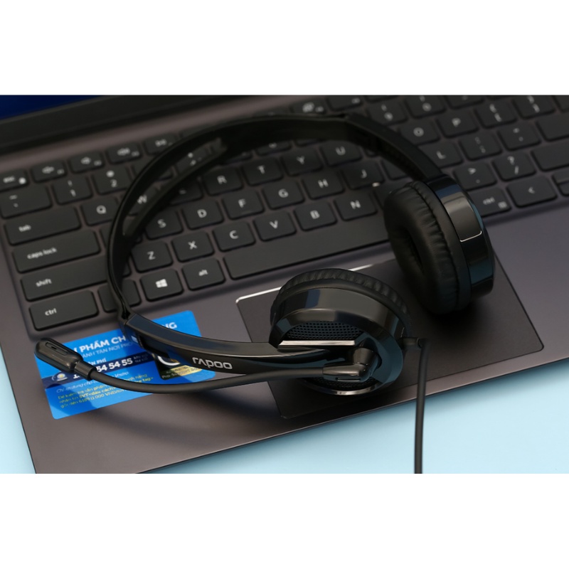 Tai nghe chụp tai Onear Rapoo H120 USB Stereo - chuyên dùng cho học trực tuyến, online, sales online,CSKH | BigBuy360 - bigbuy360.vn