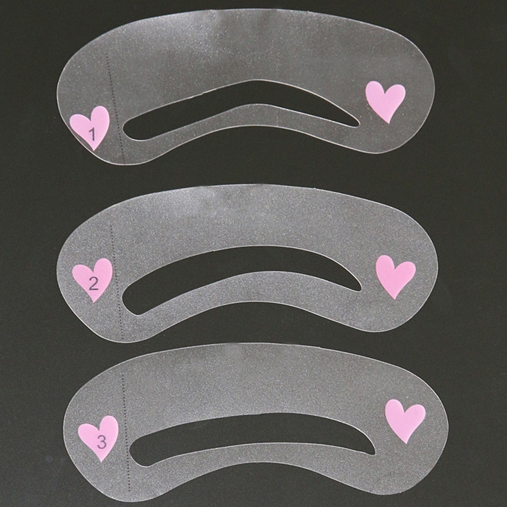 Set 3 khuôn vẽ lông mày có thể tái sử dụng tiện lợi cao cấp