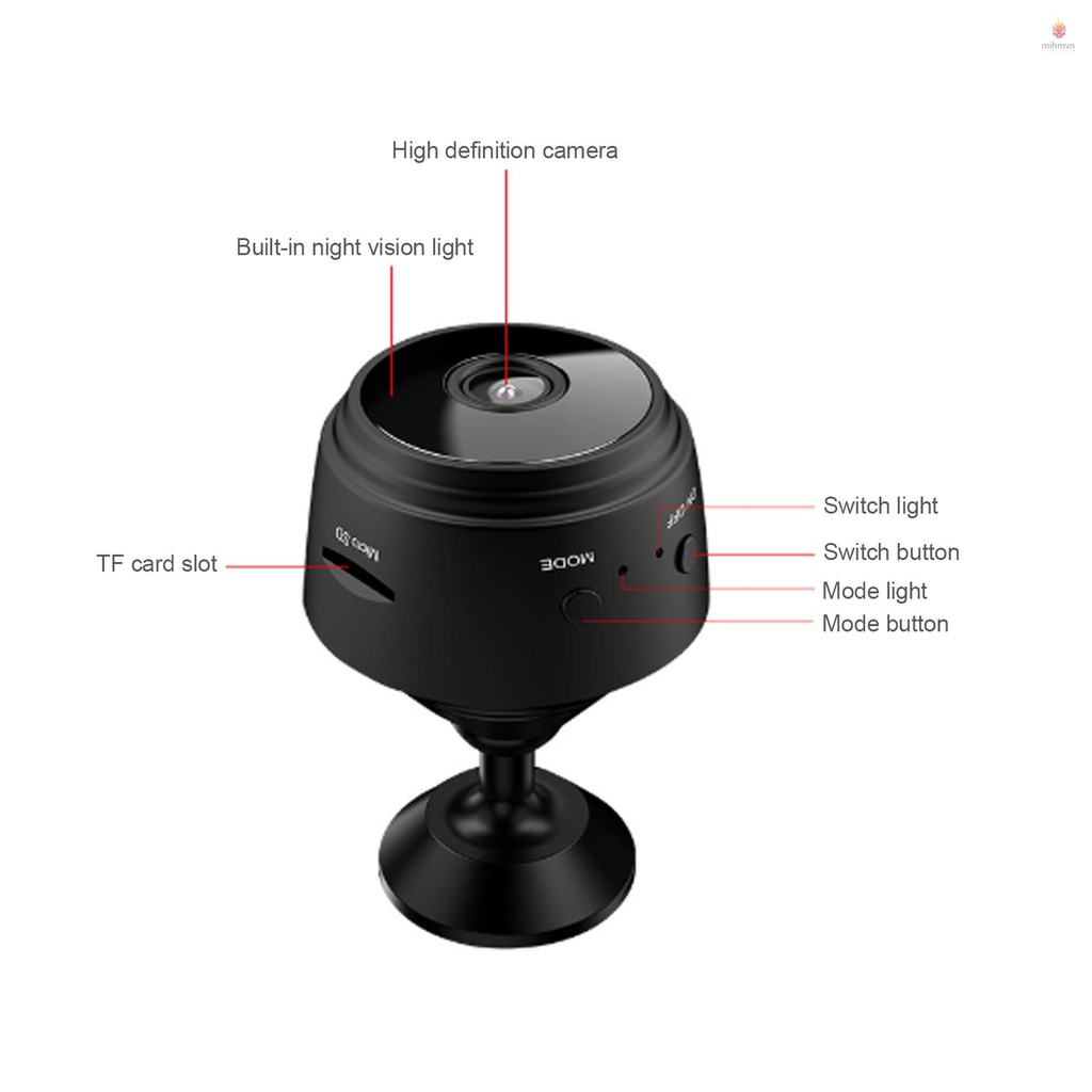 Camera ẩn an ninh từ xa Wi-Fi tại nhà không dây Mini HD 720P phát hiện chuyển động thông minh nhận diện tức thì | BigBuy360 - bigbuy360.vn