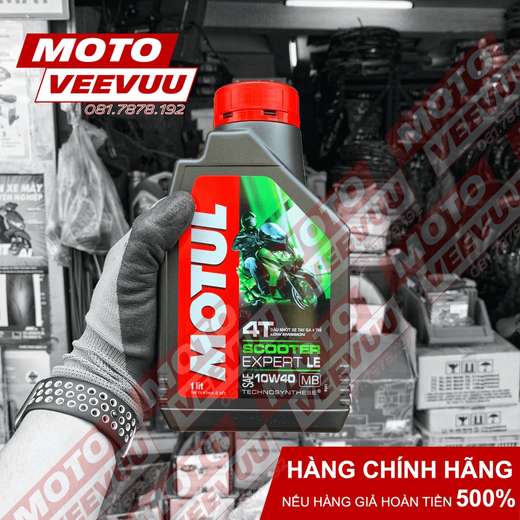 Dầu nhớt xe ga Motul Scooter Expert LE 10W40 / 10W30 1 Lít & 800 ml