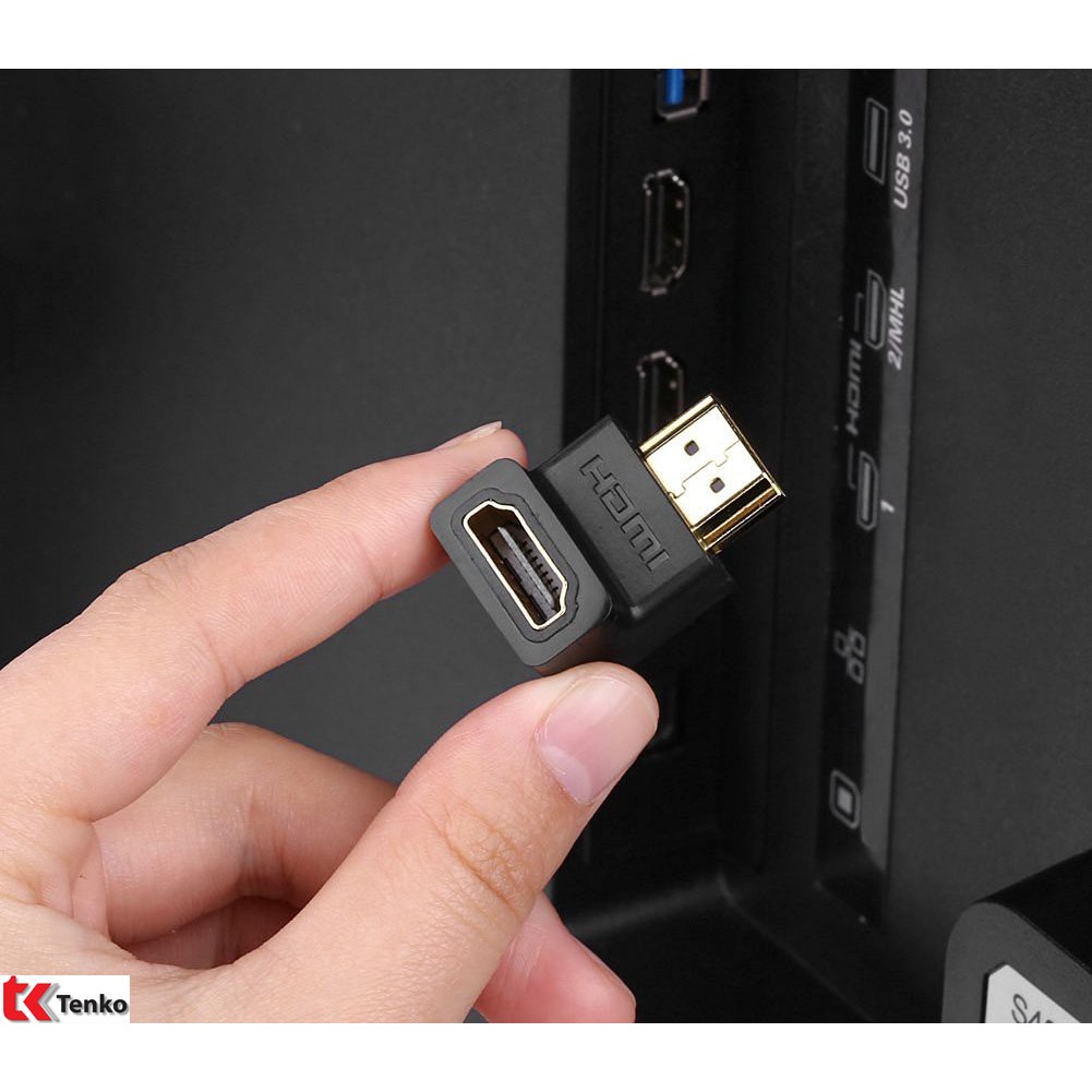 Đầu nối HDMI âm dương chuyển đổii HDMI bẻ góc chữ L 90 độ