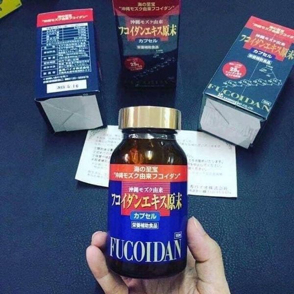 Viên uống tảo đỏ fucoidan okinawa Nhật Bản, tảo ung thư đỏ fucoidan