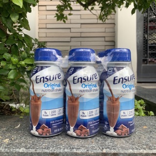 [Thùng 30 chai] Sữa ENSURE MỸ 237ml hương Socola