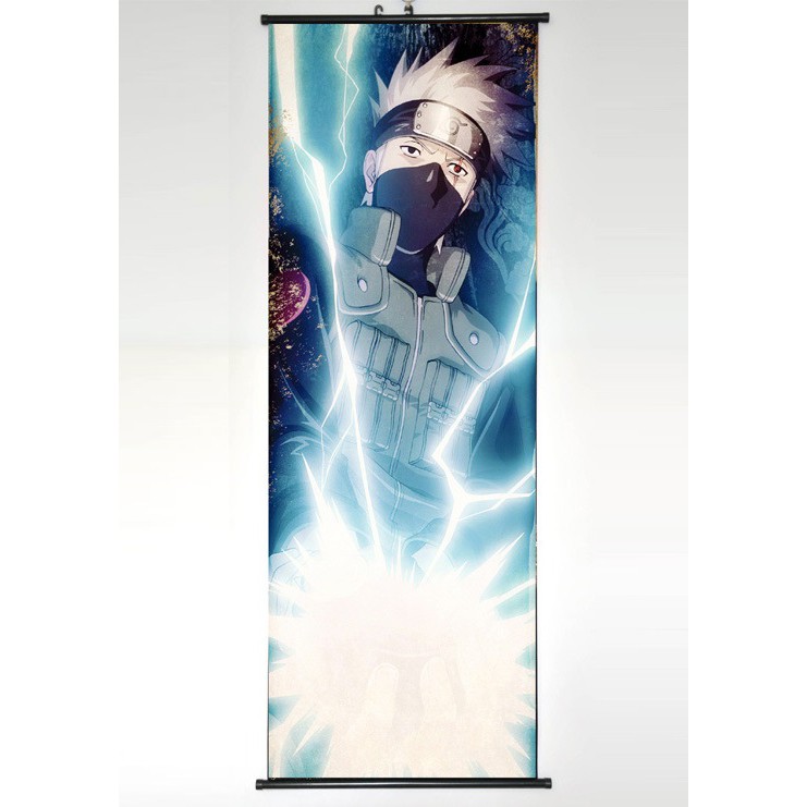 Poster vải anime Kakashi 45x125 - Naruto - tranh vải