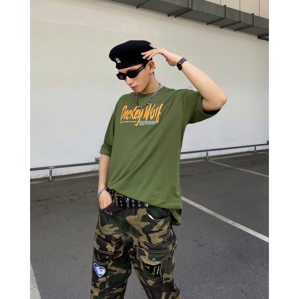 Áo Thun Cotton Unisex Nam Nữ Form Rộng Local Brand DECKEY WOLF